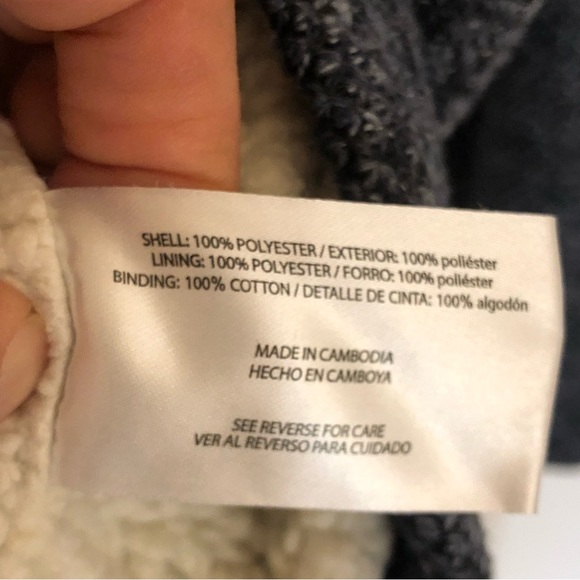 Orvis Brighton Sherpa Lined quarter 1/4 Zip Pullover roomy medium jacket - Picture 7 of 9